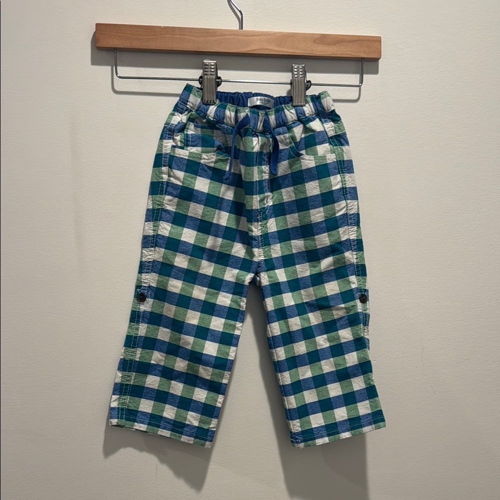 Baby boden plaid pants 18/24m